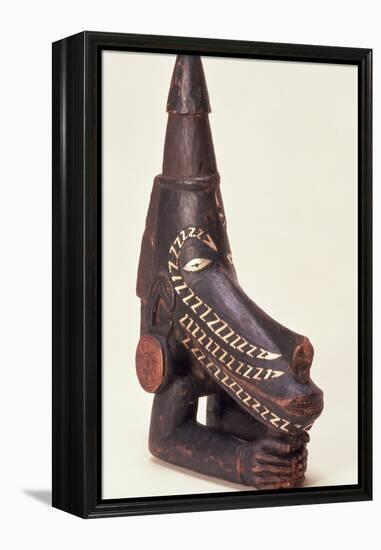 Canoe Prow Ornament (Nguzu Nguzu) from Ysabel, Solomon Islands, Late 19th Century-null-Framed Premier Image Canvas