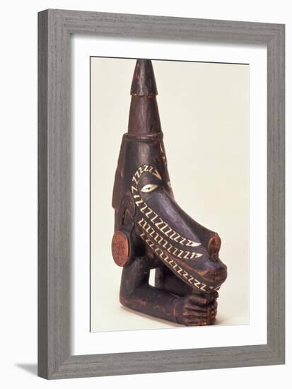 Canoe Prow Ornament (Nguzu Nguzu) from Ysabel, Solomon Islands, Late 19th Century-null-Framed Photographic Print