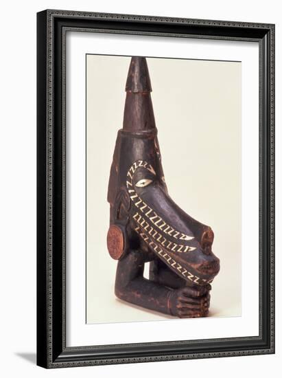 Canoe Prow Ornament (Nguzu Nguzu) from Ysabel, Solomon Islands, Late 19th Century-null-Framed Photographic Print