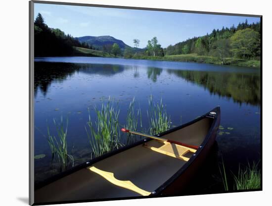 Canoe Resting on the Shore of Little Long Pond, Acadia National Park, Maine, USA-Jerry & Marcy Monkman-Mounted Photographic Print