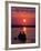 Canoeing at Sun Rise on the Zambezi River-John Warburton-lee-Framed Photographic Print