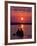 Canoeing at Sun Rise on the Zambezi River-John Warburton-lee-Framed Photographic Print