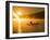 Canoeing in Lily Bay at Sunrise, Moosehead Lake, Maine, USA-Jerry & Marcy Monkman-Framed Photographic Print