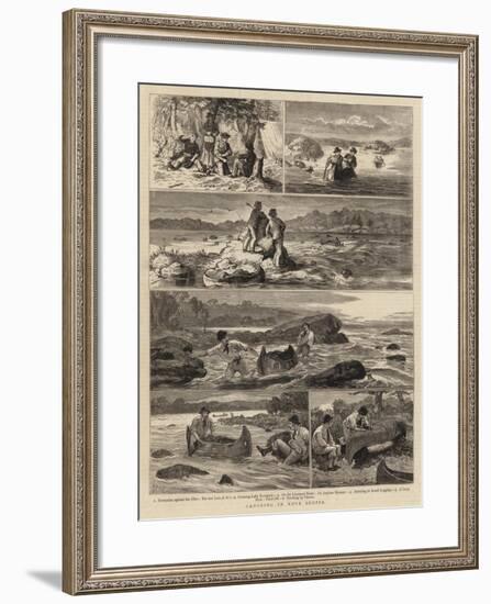 Canoeing in Nova Scotia-Joseph Nash-Framed Giclee Print