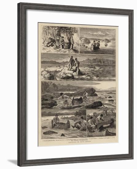 Canoeing in Nova Scotia-Joseph Nash-Framed Giclee Print