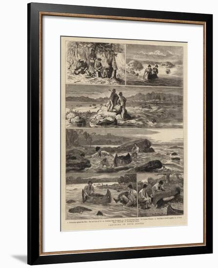 Canoeing in Nova Scotia-Joseph Nash-Framed Giclee Print