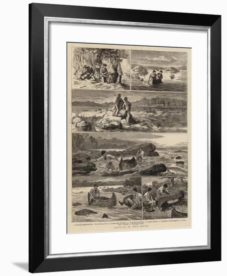 Canoeing in Nova Scotia-Joseph Nash-Framed Giclee Print