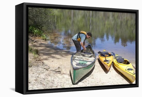 Canoeing In The Delta-Carol Highsmith-Framed Stretched Canvas