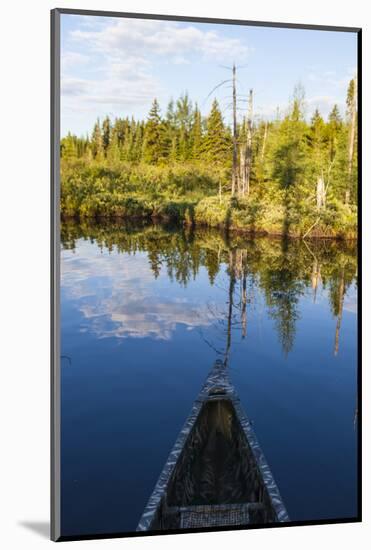 Canoeing on the Cold Stream in the Northern Forests of Maine, Usa-Jerry & Marcy Monkman-Mounted Photographic Print