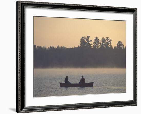 Canoeing on Umbagog Lake, Northern Forest, New Hampshire, USA-Jerry & Marcy Monkman-Framed Photographic Print