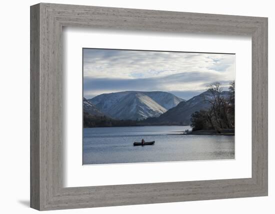 Canoeists, Ullswater, Lake District National Park, Cumbria, England, United Kingdom, Europe-James Emmerson-Framed Photographic Print