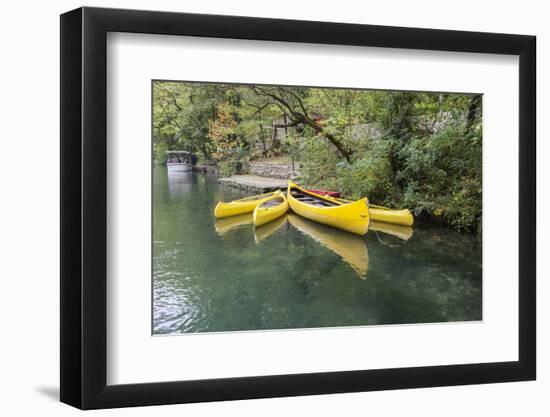 Canoes. Croatia, Europe-Tom Norring-Framed Photographic Print