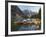 Canoes Moored on Moraine Lake, Banff National Park, UNESCO World Heritage Site, Alberta, Rocky Moun-Martin Child-Framed Photographic Print