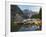 Canoes Moored on Moraine Lake, Banff National Park, UNESCO World Heritage Site, Alberta, Rocky Moun-Martin Child-Framed Photographic Print