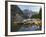 Canoes Moored on Moraine Lake, Banff National Park, UNESCO World Heritage Site, Alberta, Rocky Moun-Martin Child-Framed Photographic Print