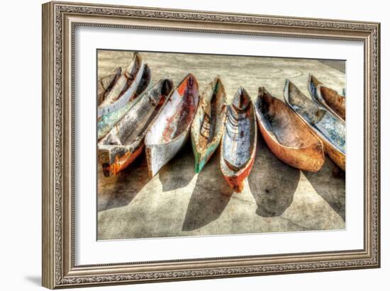 Canoes-Celebrate Life Gallery-Framed Art Print