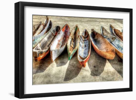 Canoes-Celebrate Life Gallery-Framed Art Print