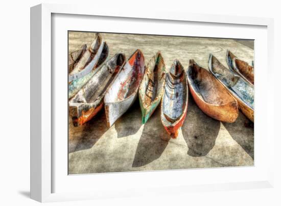 Canoes-Celebrate Life Gallery-Framed Art Print