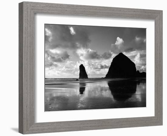 Canon Beach Reflections-Monte Nagler-Framed Photographic Print