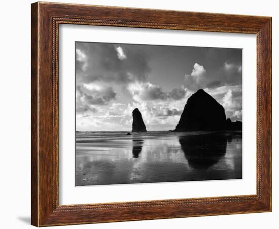 Canon Beach Reflections-Monte Nagler-Framed Photographic Print