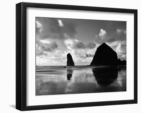 Canon Beach Reflections-Monte Nagler-Framed Photographic Print