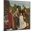 'Canon Bernardijn Salviati and Three Saints', 1501, (1909)-Gerard David-Mounted Giclee Print