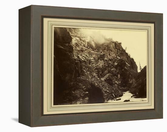 Canon of the Rio Las Animas (Colorado), C.1880-William Henry Jackson-Framed Premier Image Canvas