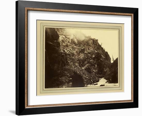 Canon of the Rio Las Animas (Colorado), C.1880-William Henry Jackson-Framed Giclee Print