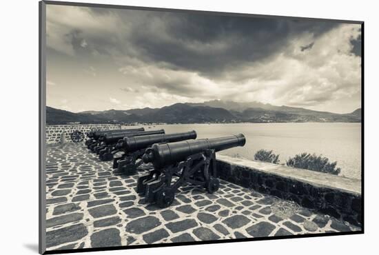 Canons at Fort Shirley, Cabrits National Park, Portsmouth Dominica, Dominica-null-Mounted Photographic Print