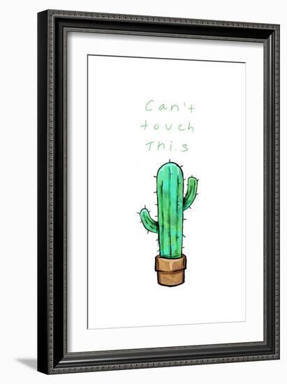 Cant Touch This Cactus-OnRei-Framed Art Print