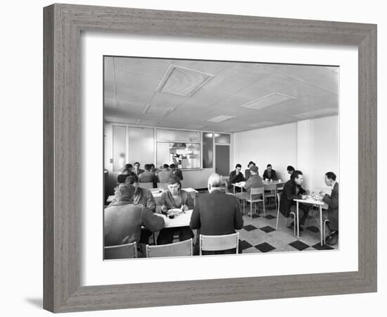 Canteen at Spillers Animal Foods, Gainsborough, Lincolnshire, 1961-Michael Walters-Framed Photographic Print