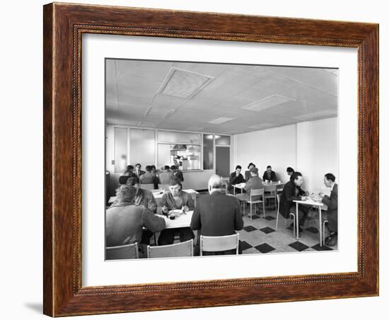 Canteen at Spillers Animal Foods, Gainsborough, Lincolnshire, 1961-Michael Walters-Framed Photographic Print