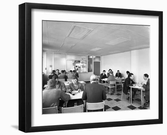 Canteen at Spillers Animal Foods, Gainsborough, Lincolnshire, 1961-Michael Walters-Framed Photographic Print