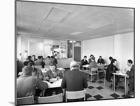 Canteen at Spillers Animal Foods, Gainsborough, Lincolnshire, 1961-Michael Walters-Mounted Photographic Print