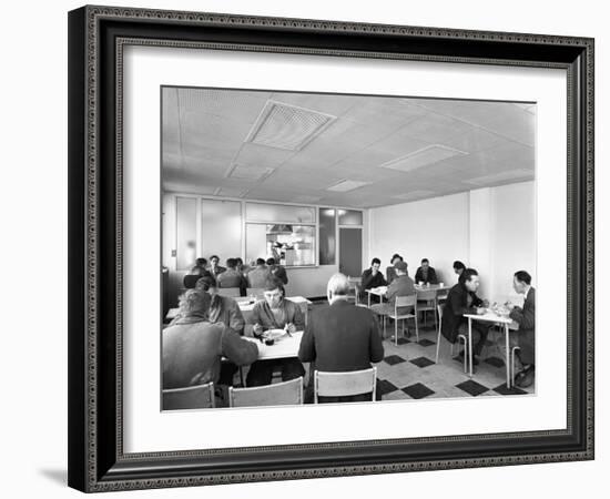 Canteen at Spillers Animal Foods, Gainsborough, Lincolnshire, 1961-Michael Walters-Framed Photographic Print