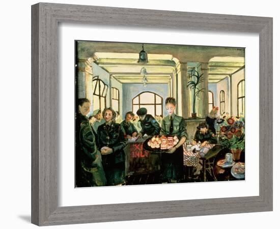 Canteen, Nijmegen, Holland, 1945-Molly Bobak-Framed Giclee Print