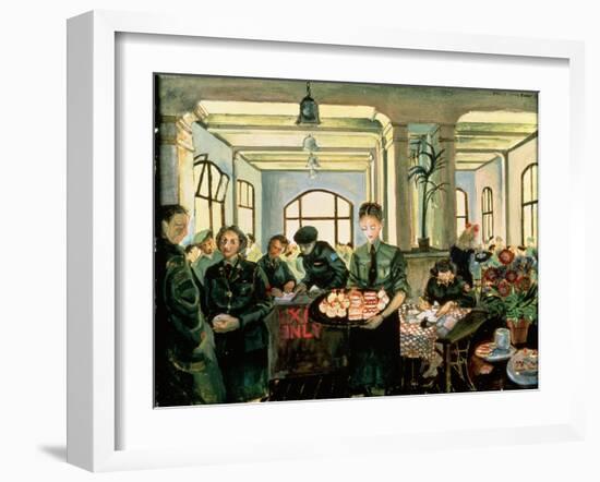 Canteen, Nijmegen, Holland, 1945-Molly Bobak-Framed Giclee Print