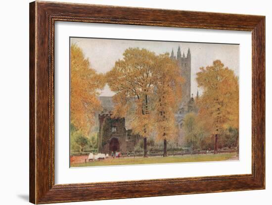 'Canterbury Cathedral', 1908-Albert Goodwin-Framed Giclee Print