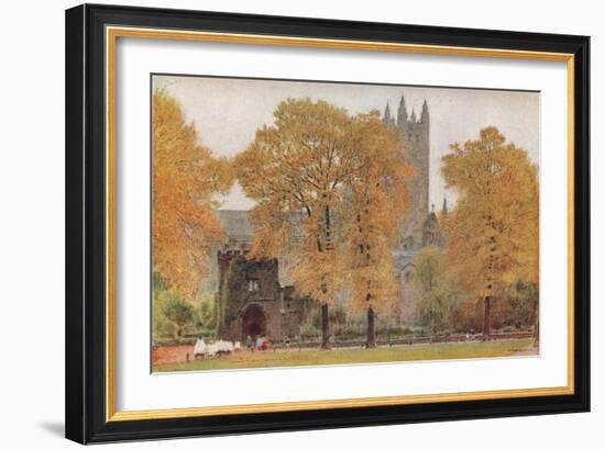 'Canterbury Cathedral', 1908-Albert Goodwin-Framed Giclee Print