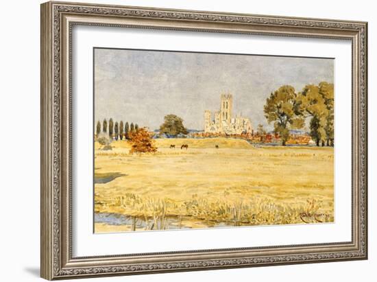 Canterbury Cathedral from the Meadows, 1894-Walter Crane-Framed Giclee Print