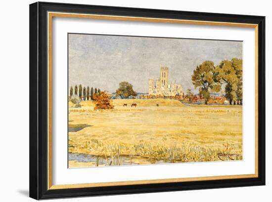 Canterbury Cathedral from the Meadows, 1894-Walter Crane-Framed Giclee Print