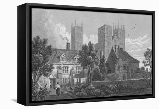 'Canterbury Cathedral. Kent', c1831-Henry Adlard-Framed Premier Image Canvas