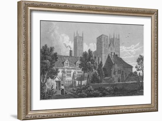 'Canterbury Cathedral. Kent', c1831-Henry Adlard-Framed Giclee Print