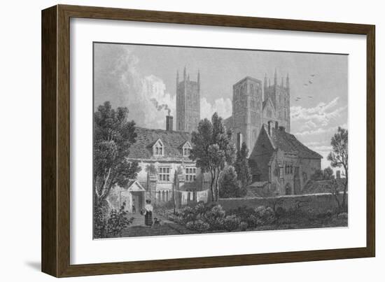 'Canterbury Cathedral. Kent', c1831-Henry Adlard-Framed Giclee Print