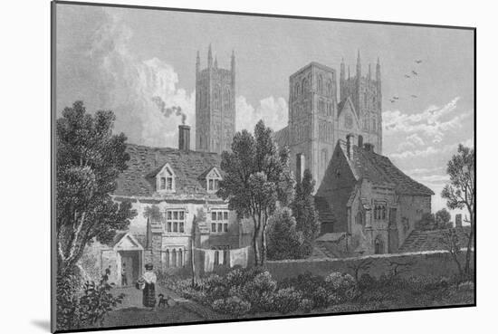 'Canterbury Cathedral. Kent', c1831-Henry Adlard-Mounted Giclee Print