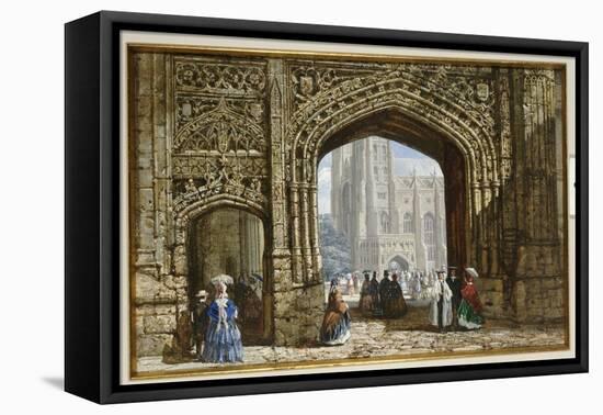 Canterbury Cathedral-Louise J. Rayner-Framed Premier Image Canvas