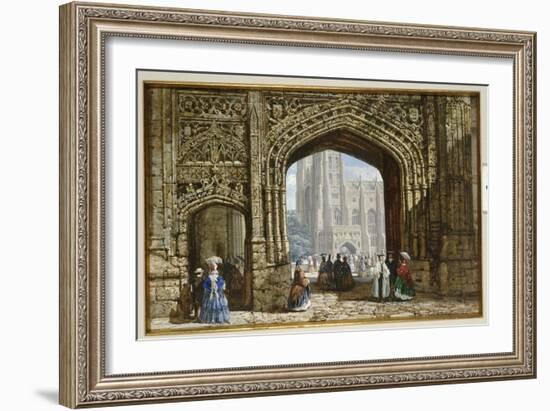 Canterbury Cathedral-Louise J. Rayner-Framed Giclee Print