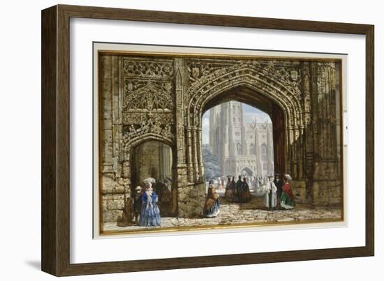 Canterbury Cathedral-Louise J. Rayner-Framed Giclee Print