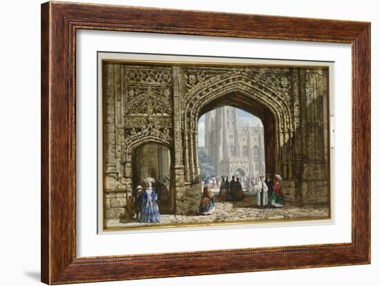 Canterbury Cathedral-Louise J. Rayner-Framed Giclee Print