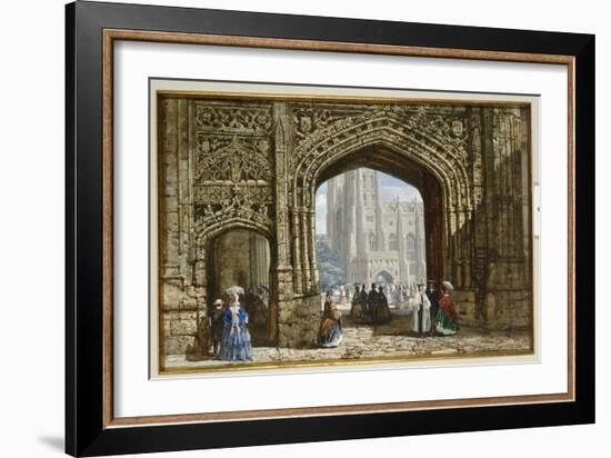 Canterbury Cathedral-Louise J. Rayner-Framed Giclee Print